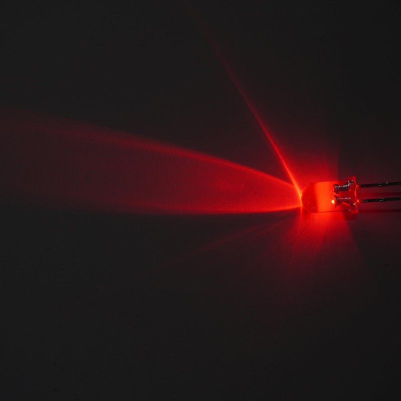Lightning Parts, LED, 0.2 inches (5 mm), 2 Colors, Red,