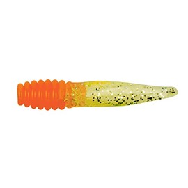 Bobby Garland Slab Slay'R Soft Plastic Crappie Fishing Lure, Fishing Gear and Accessories, 2", Orange Chartreuse Silver