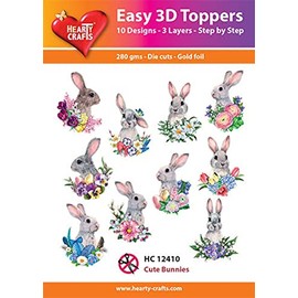 Easy 3D Toppers - Cute Bunnies