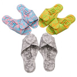 Domestic multipurpose Heracan foot sole acupressure health living room slippers Indoor shoes yellow green L