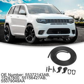 ACROPIX Windshield Washer Nozzle Kit for GMC Compatible with Saturn Aura with 2M Windshield Washer Hose 3 Connectors Black 8pcs