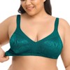 Deyllo Women's Full Coverage Plus Size Comfort Minimizer Bra Wirefree