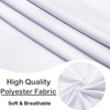 Qubjus 6 Pack Stretch Spandex Dining Chair Covers with Skirt