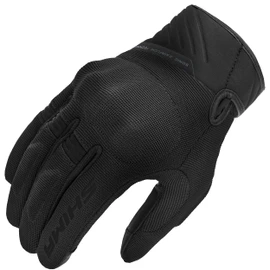 SHIMA Sonic Motorcycle Gloves Men's Short Summer Motorcycle Gloves Protective Clothing Touchscreen Motorcycle Ventilated Reinforced Lightweight Motorbike Summer Gloves (Men, Black, L)