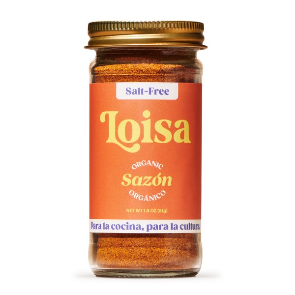 Loisa SALT-FREE Sazón Seasoning, USDA Organic, Non-GMO, No-MSG, No Preservatives,