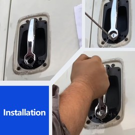 Cab Door Lock Cylinder with Two Keys Compatible with International Trucks Part Numbers 2506723C92 3606713C94 3546619C92, Left Driver and Right Passenger