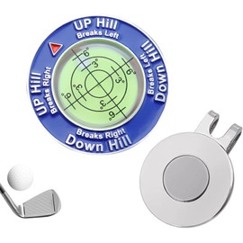 ゴルフ マーカー 水平器 (ブルー)