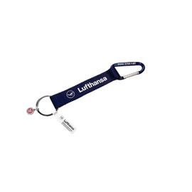 REMOVE BEFORE FLIGHT Lufthansa Carabiner Strap, Lufthansa blue