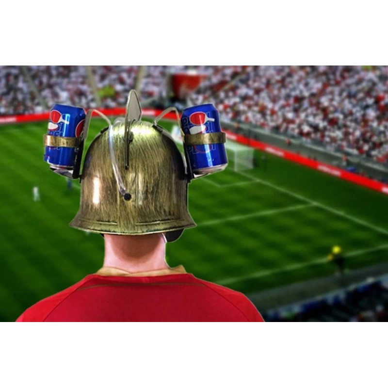 Argento SC Casco Porta Latas Cervecero Y Refresco Estilo Espartano