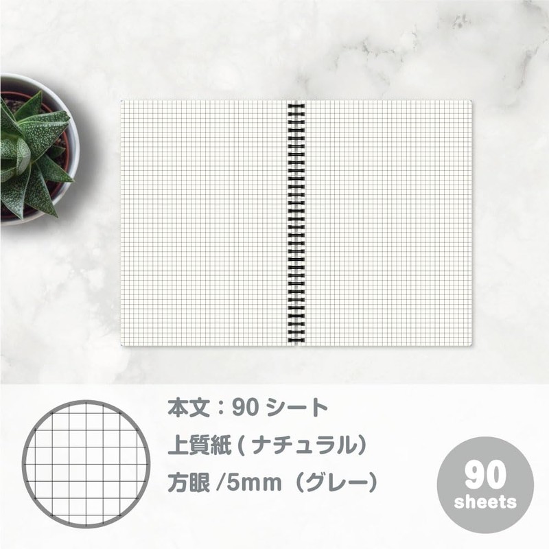 Etranger Di Costa Rica Double Ring Notebook, 90 Sheets, BASIS