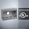 TayMac TB750S 3-Gang Weatherproof Box with Seven 1/2 in. Outlets,