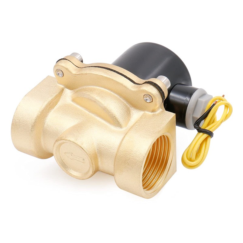 Baomain Pneumatic 1 Inch Normally Open 2 Way Brass Electric