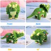 Dinosaur Plush Toy, 16" Stuffed Animal Triceratops Throw Plushie Pillow