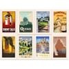 40 Vintage Travel Postcards with 40 Different Designs on the