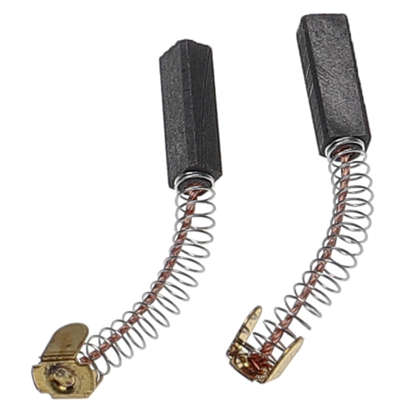 vhbw 2 x Carbon Brushes Motor Carbon Abrasive Carbon 4