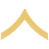 USMC Chevron Satin Gold PFC Private 1st Class