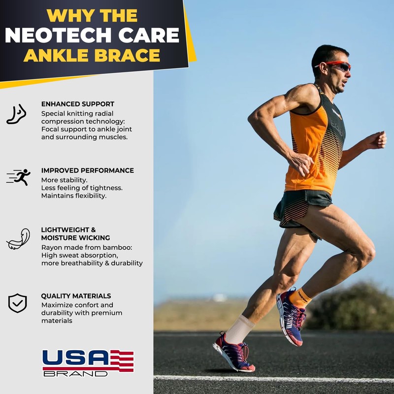 Neotech Care Ankle Support Sleeve - Bamboo Fiber Knitted Fabric