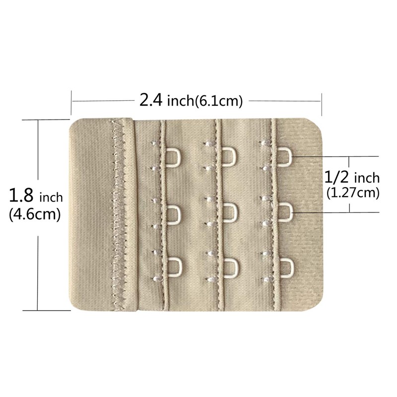Chanie Women Pack of 3 Soft Comfortable 3 Hooks Bra