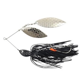 NORTHLAND TACKLE Reed-Runner Magnum SPINNERBAIT / 6" / 1 OZ - #6/O HK/Silver Black