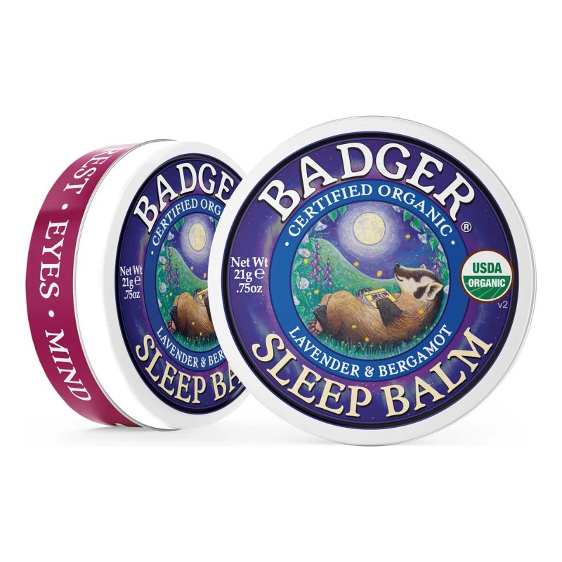 Badger - Balsamo Para Dormir, Lavanda Y Bergamota, Balsamo N