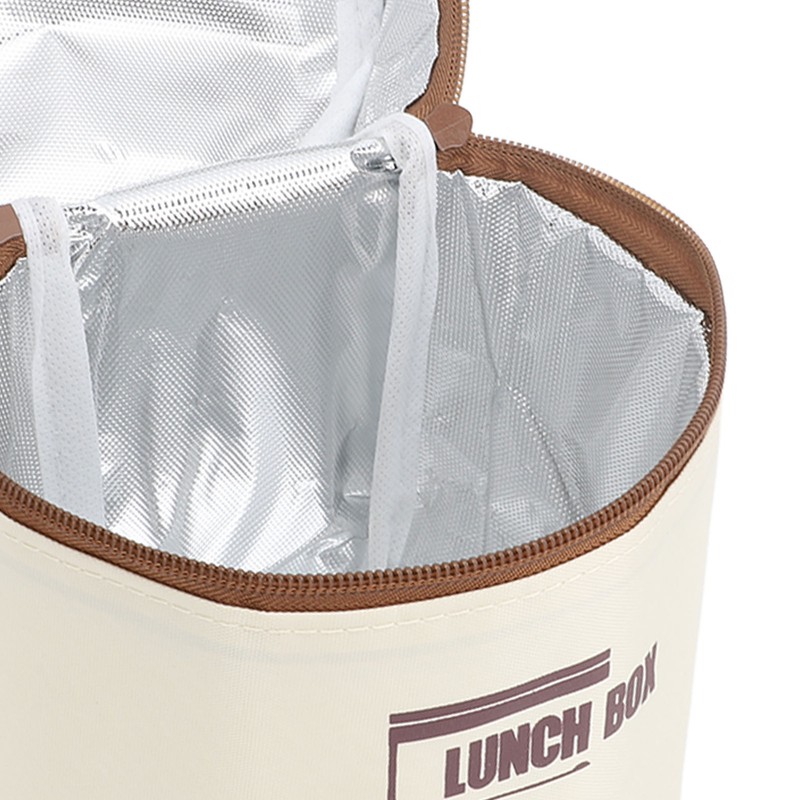 Insulated Lunch Container 304 Stainless Steel Leakproof Portable Round Thermal