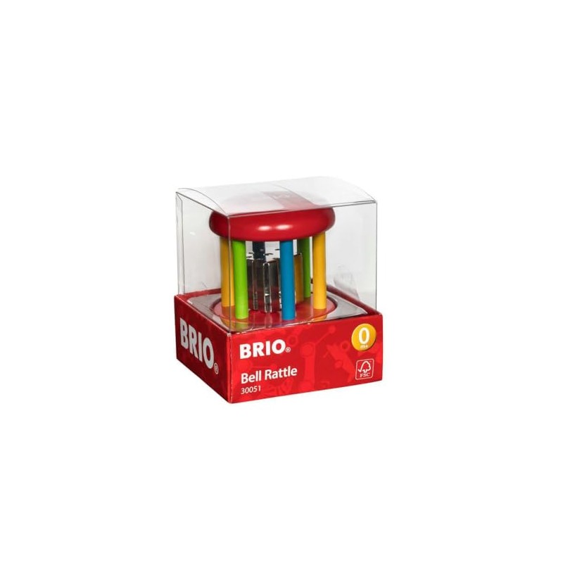 BRIO 30051 Colourful Bell Rattle