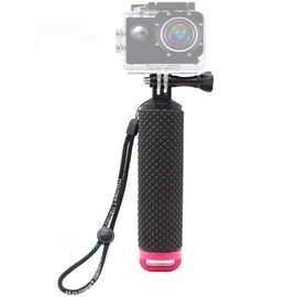 Homeet Schwimmer Handgriff Schwimmender Hand Grip Unterwasser Handstick Monopod Pole Selfie Stick Ergonomisch für Action Kameras 【Rot】