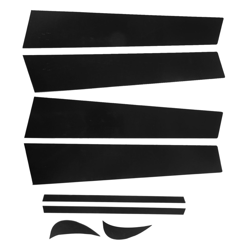 8pcs Pillar Post Trim Kit 4D Style Gloss Black Side