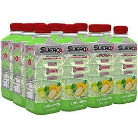 SUEROX 12 Pack - Deliciosa Hidratación Saludable en Sabores Lima-Limón, Naranja-Mandarina y Uva