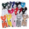 NiceYnn 2 Pieces Kids Braces Bowtie Sets, 60cm Adjustable Y-Back