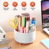 360° Rotating Desk Pencil Holder with 5 Compartments