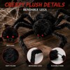 Giant Plush Spider for Halloween Decorating – Bendable Legs &