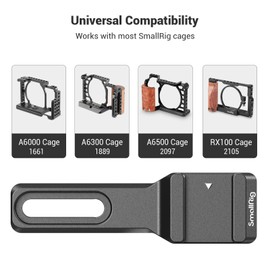 SMALLRIG Cold Shoe Extension Mount Adapter for Microphone, EVF and More Camera Accessories - 2879