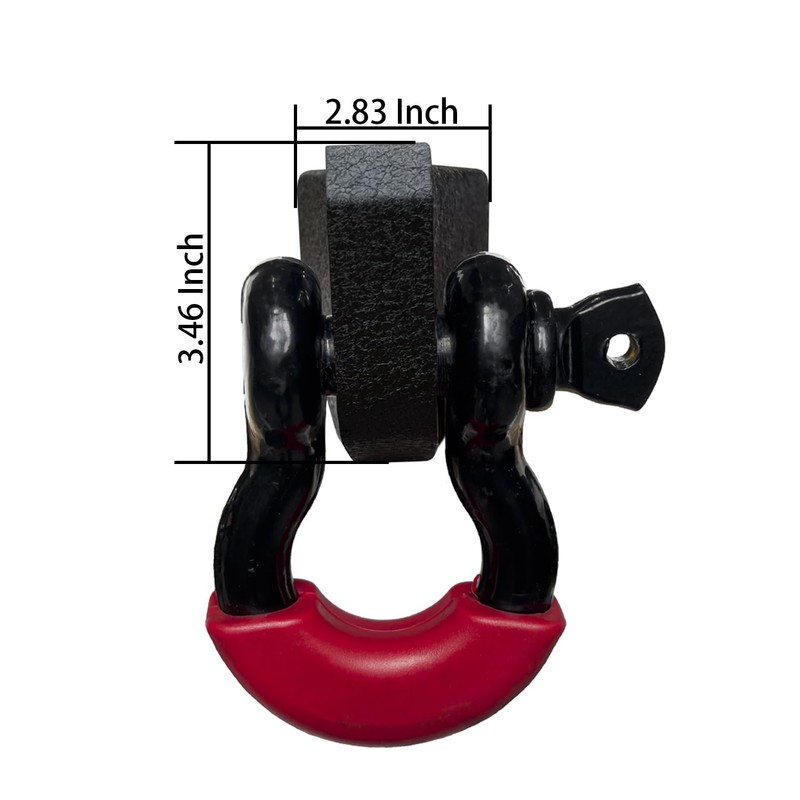 TIOYAR Front Demon Bracket Tow Hook Shackle Mount Kit Compatible
