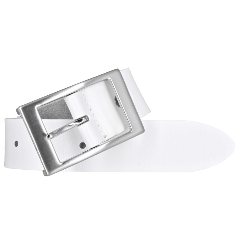 Bernd Götz Women's Leather Belt 35 mm White Nappa Leather