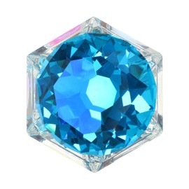 Healeved Hexagon Nail Cup with Crystal Lid Leakproof for Acrylic Nails Salon Personal Use