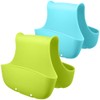 2 Pack Sponge Holder for Double-Sink, FineGood Saddle Caddy Brush
