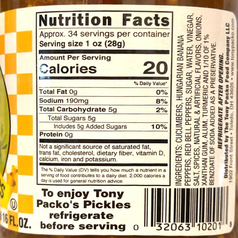 Tony Packo’s Pickles & Peppers Relish, 6 Jars (16 oz