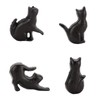 SUMNACON Set of 4 Cat Shape Door Knobs Iron Wardrobe