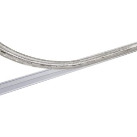 Brilliant Brand Lighting 24 Inch x 3/8 Inch Rope Light Mounting Track - Clear PVC Channel (10 Pack) - 12/120 Volt