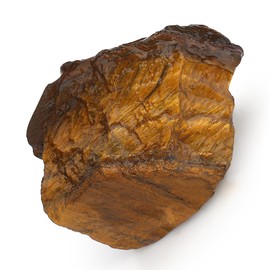 GUJOXILA 1.8"-2.2" Tiger Eye Raw Rough Healing Crystals Natural Stones Rocks Gemstones Protection Reiki Tumbling Cabbing Divination Meditation Fountain Stone 1pcs