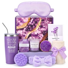 Regalos para Mujeres, 12PCS Paquete de Cuidado Personal para Mujer, Caja Regalo de Bath SPA para Mujer, Sets para Baño y Cuerpo Relajante, Regalos Cumpleaños Para El Día De La Mamá, Velas Aromaticas