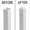 Plum Fittings 1" x 1" Gothic Vinyl Picket Fence Caps