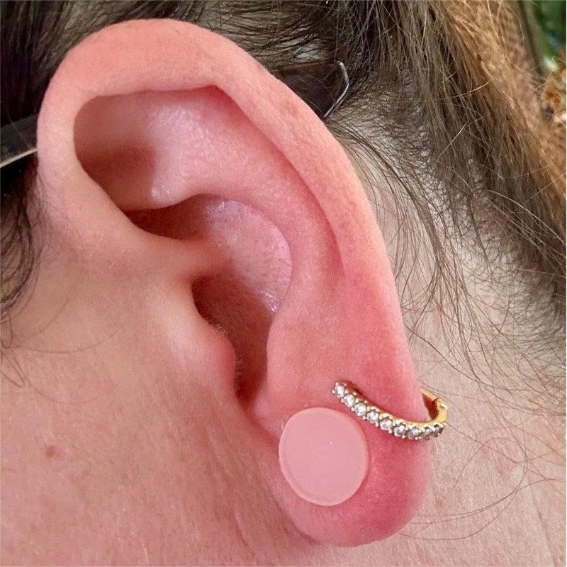 NewkeepsR Silicone 2G(6mm) Hider Flesh Skin Tone Double Flared Plug