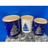 Tupperware Christmas Canister Set of 3 Stacking " D, C,