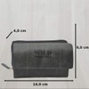 Women's Purse, Wild Leather, in 9 Colours Rfid Black Damen