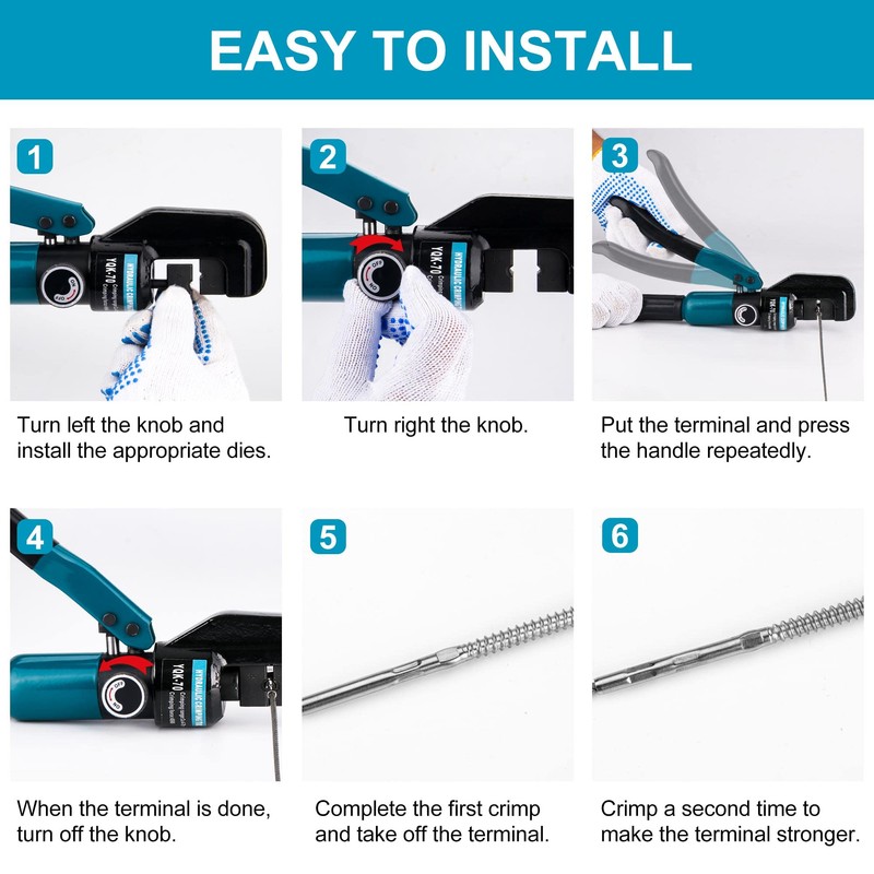 Steel DN Mate Upgrade Hydraulic Crimping Tool/Hydraulic Crimper with 9