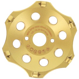 PRODIAMANT PKD Diamond Cup Wheel 125 mm x 22.2 mm 6 Segments Diamond Cup Wheel 125 mm Fits Angle Grinder