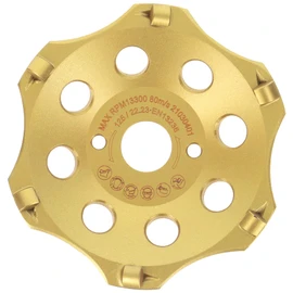 PRODIAMANT PKD Diamond Cup Wheel 125 mm x 22.2 mm 6 Segments Diamond Cup Wheel 125 mm Fits Angle Grinder