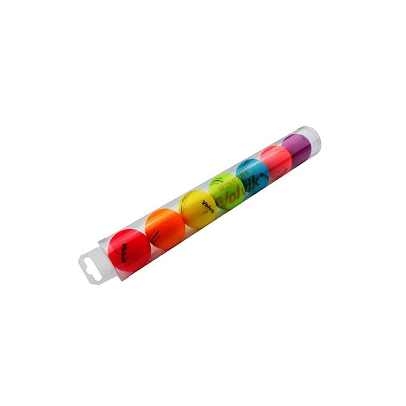 Volvik Vivid - Rainbow Golf Ball Gift Tube Set -